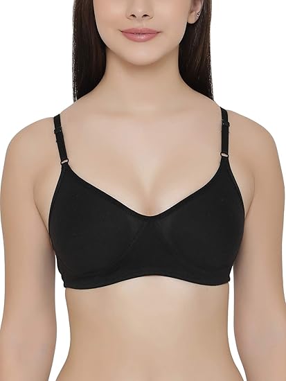 Clovia Women’s Cotton Wire-Free Seamless T-Shirt Bra – Full-Coverage Casual Comfort